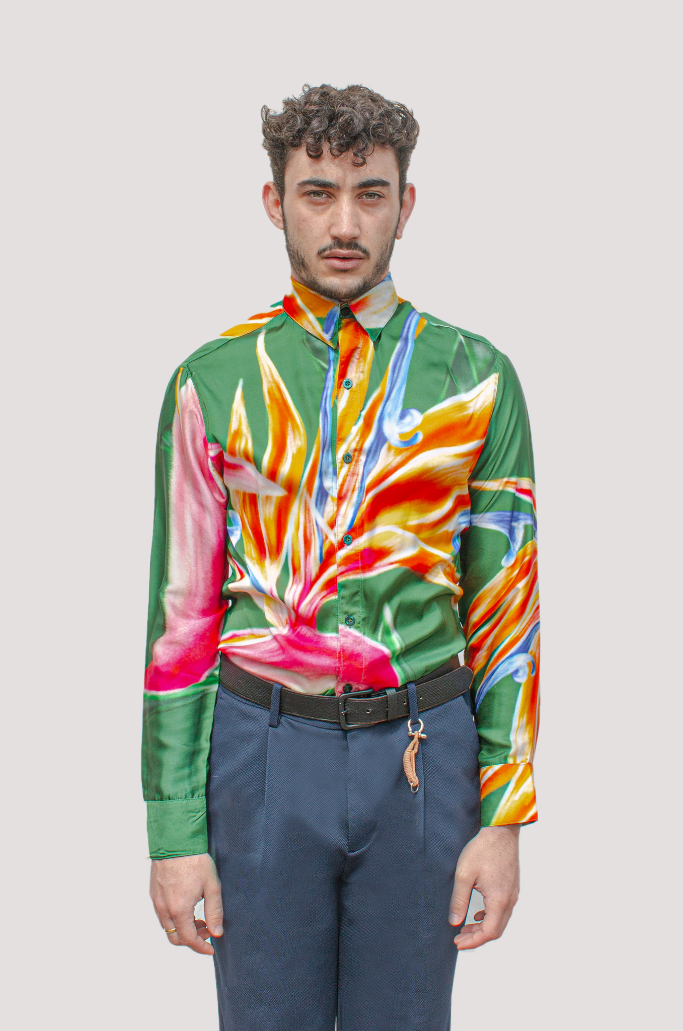 Ave del Paraiso Silk Shirt