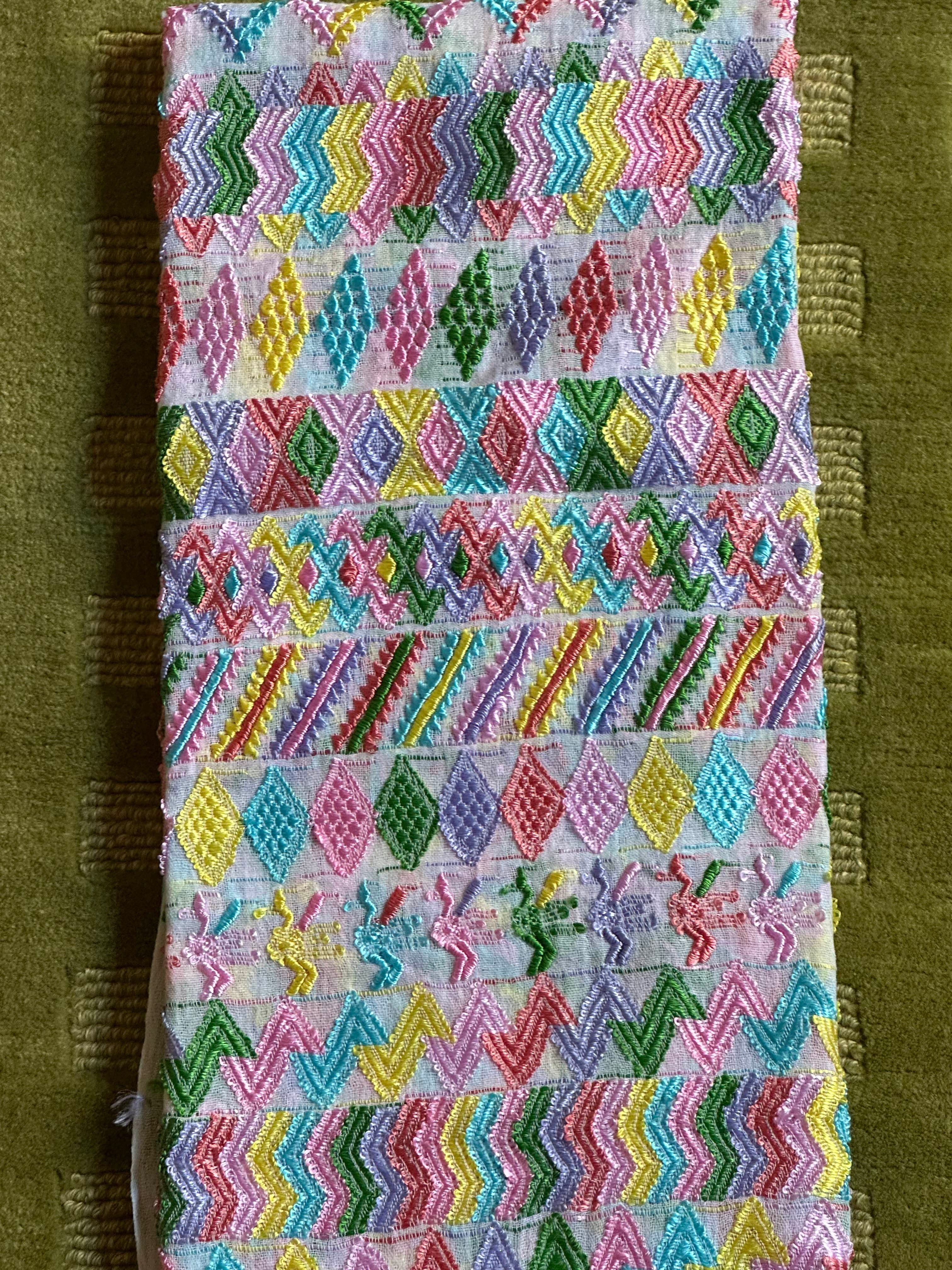 Pastel Colors Petet Handwoven Shawl