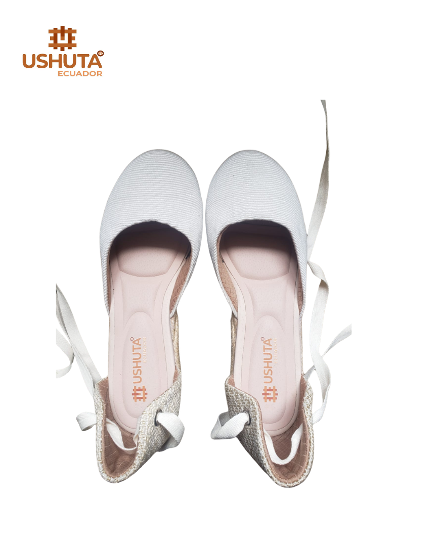 Sisa Wedge Sandals Espadrille Hand Made With Ankle Strap and Jute Sole Platform