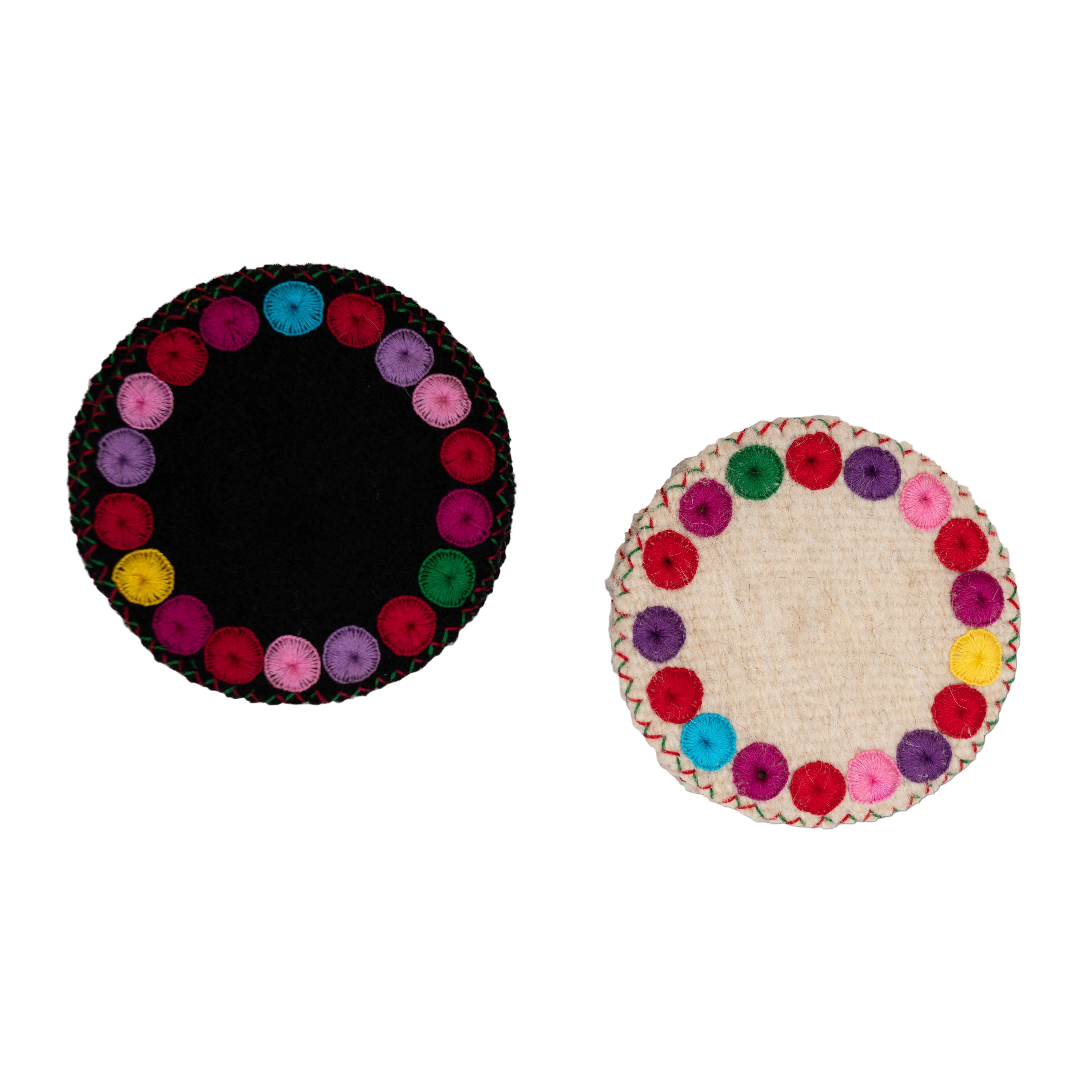 Round Wool Glass Holder