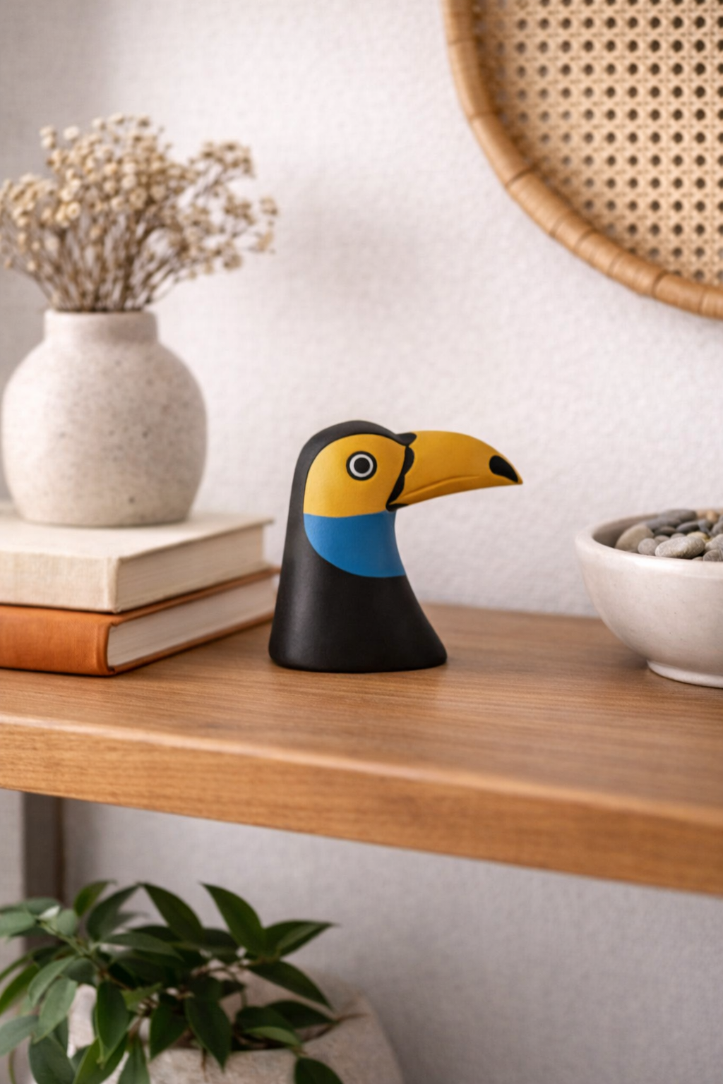 Yellow & Blue Toucan Mask