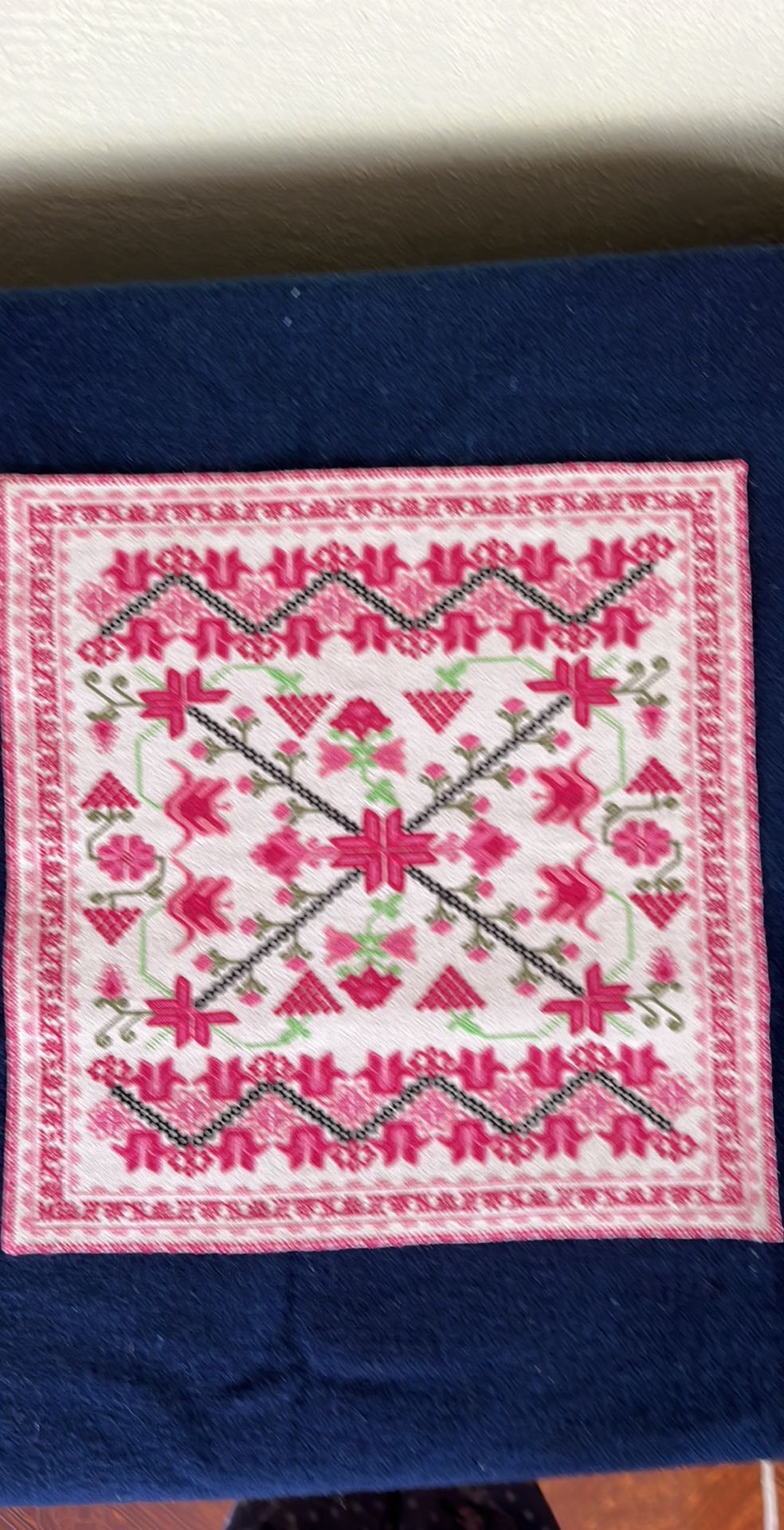 Embroidered Decorative Frame – Mazahua Motifs