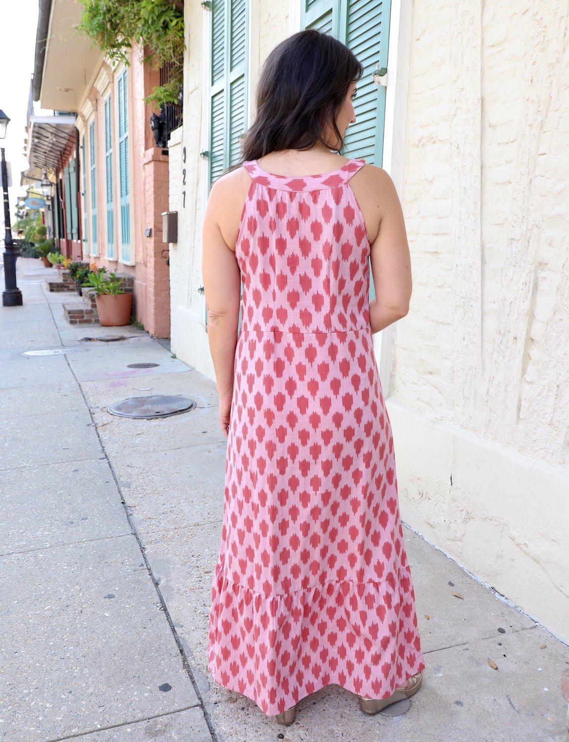 Coraline Organic Cotton Maxi Dress - Passion Lilie