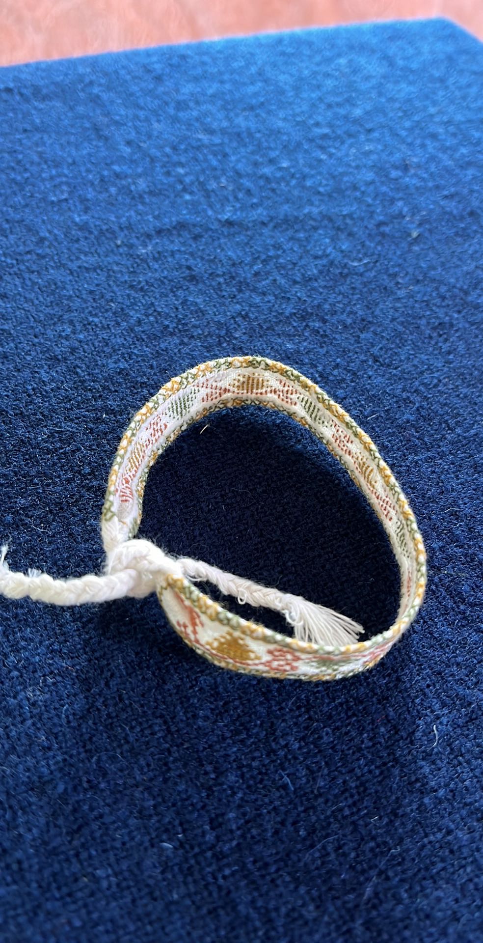 Hand-Embroidered Corn Motif Bracelet