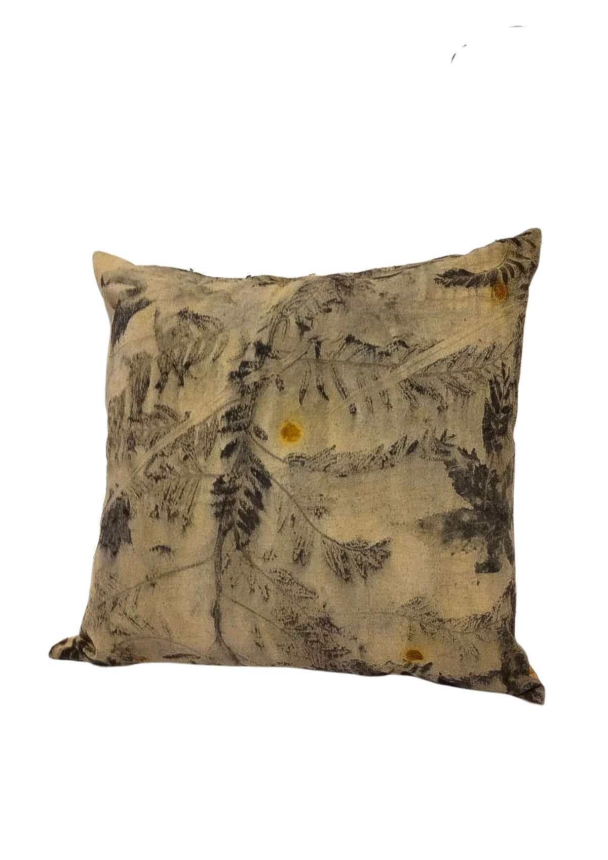 Pure Cotton Cushion Cover with Eco Botanical Print