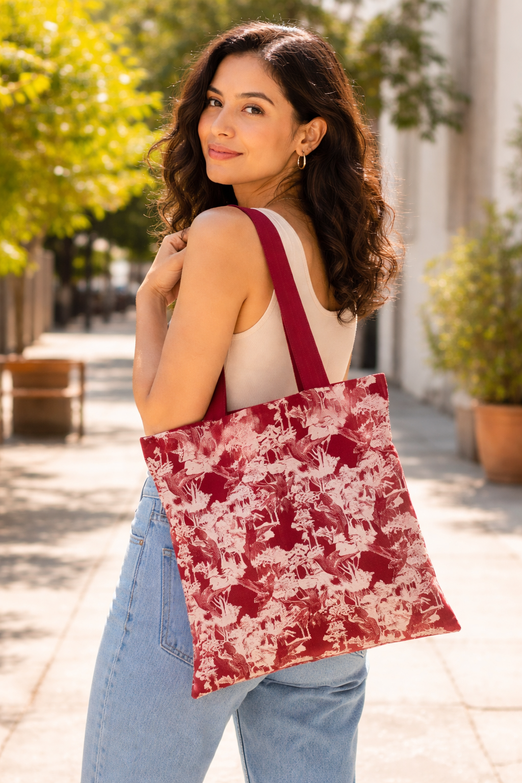 Aves del Amazonas Hummingbird Print Tote Bag