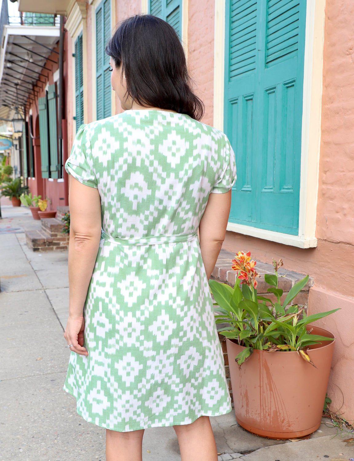 Mint Julep Organic Cotton Wrap Dress - Passion Lilie