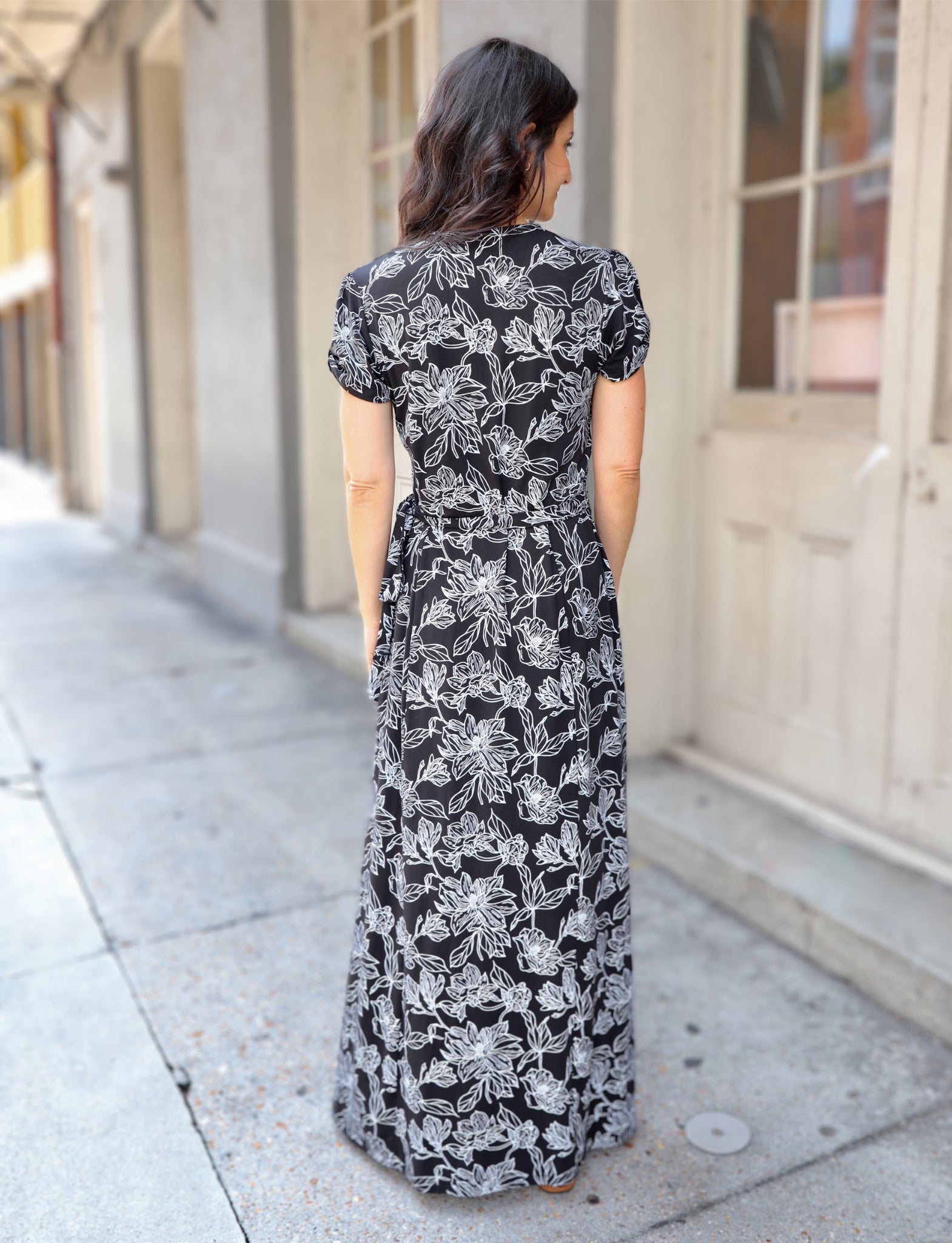 Obsidian Magnolia Organic Maxi Dress - Passion Lilie