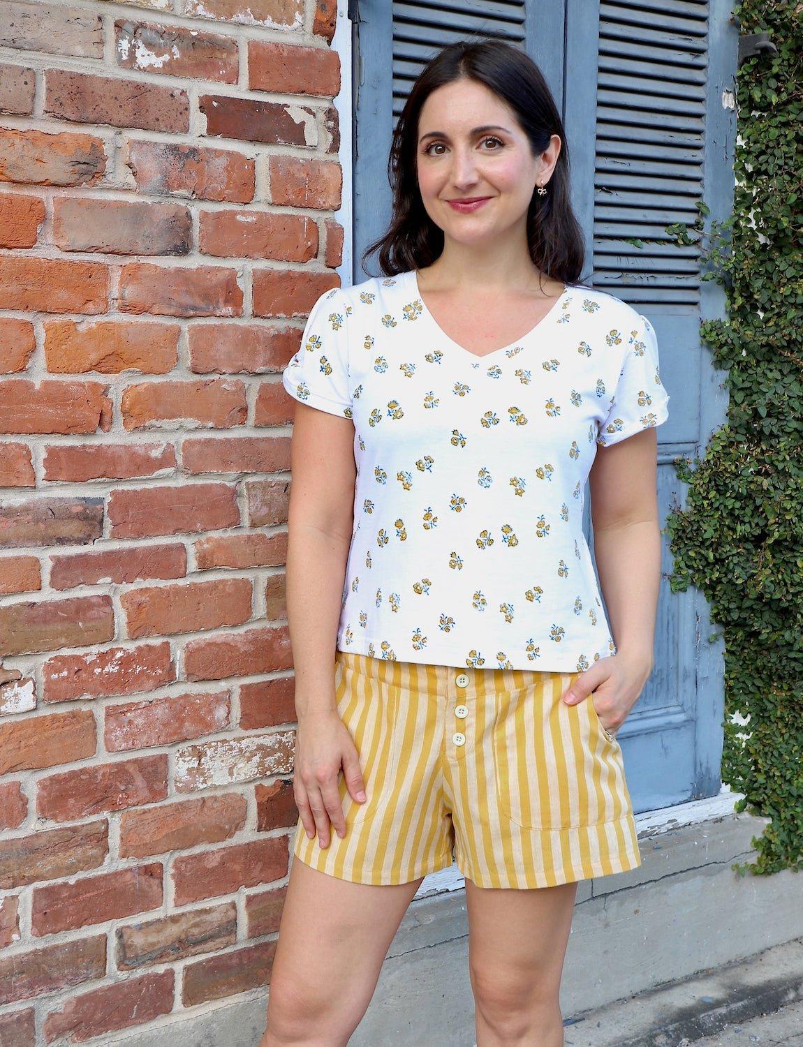 Sun Ray Organic Cotton Shorts - Passion Lilie