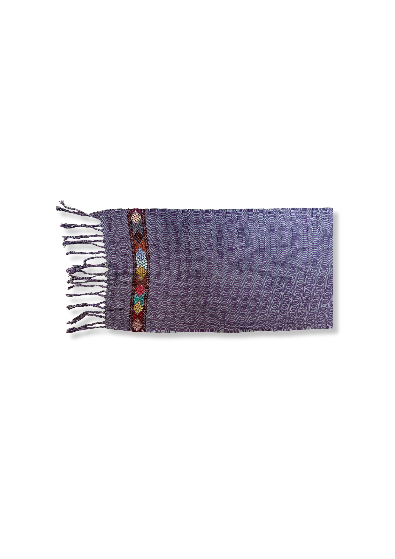 Lilac Hand Woven Cotton Shawl