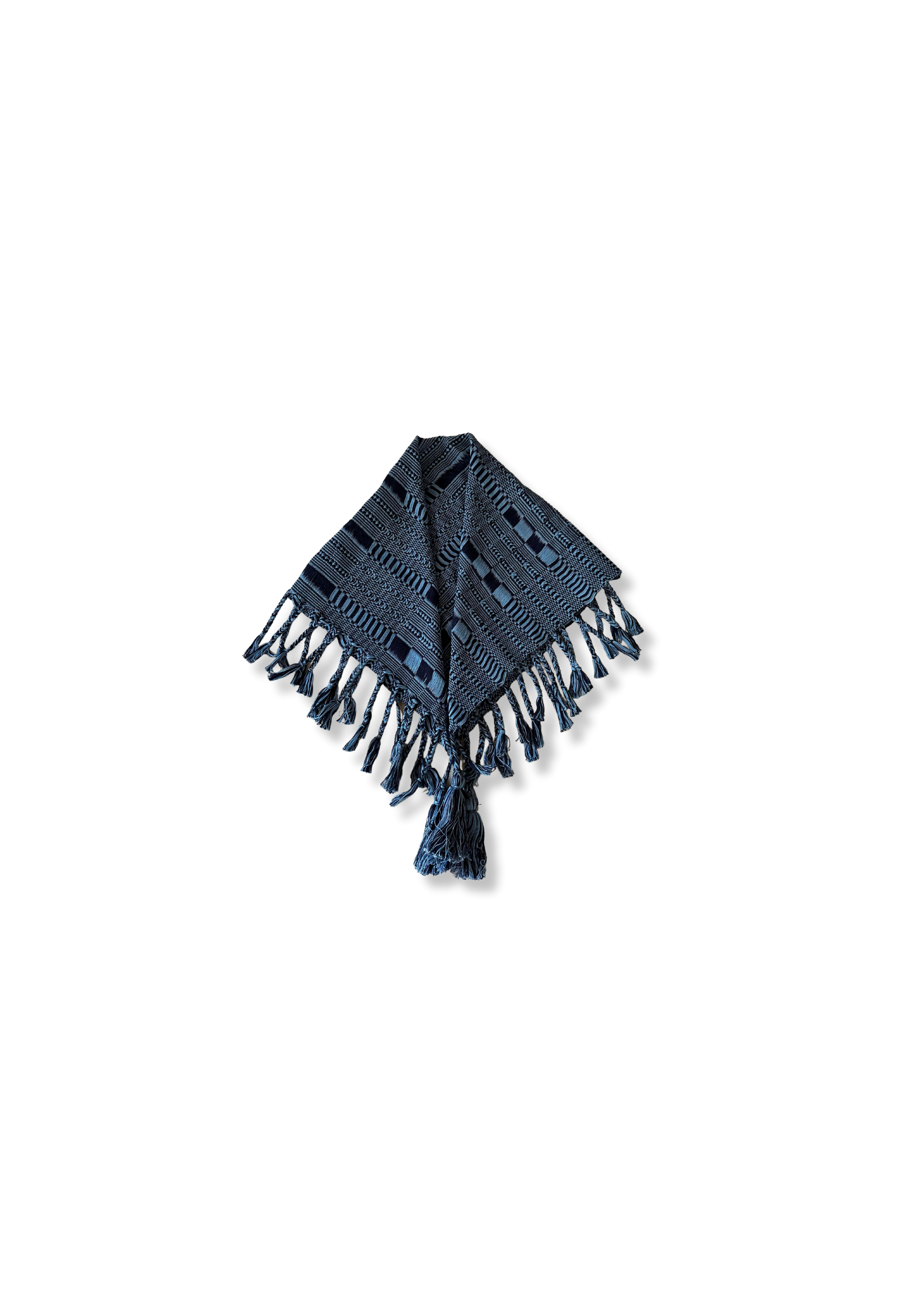 Navy and Light Blue Cotton Scarf