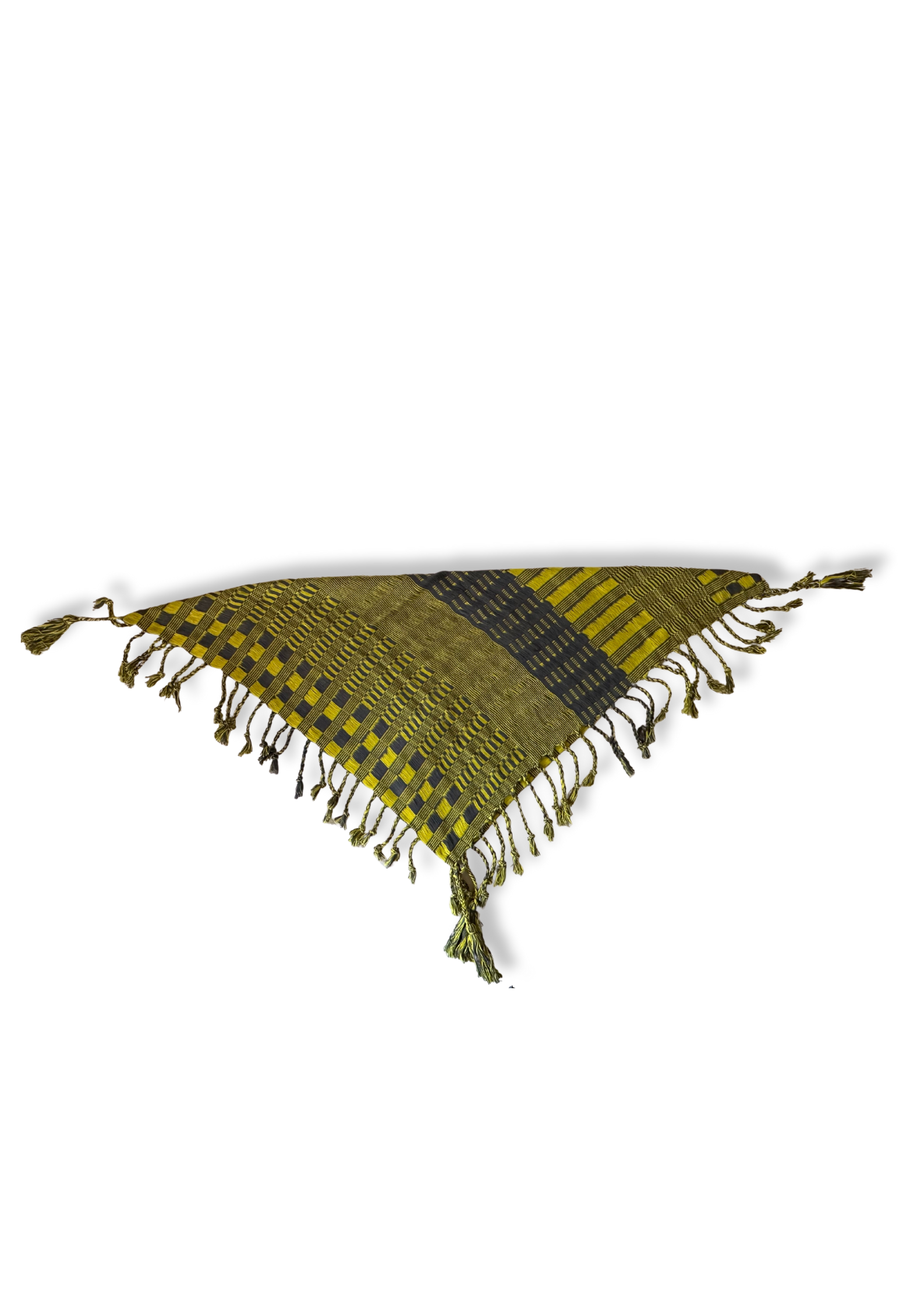 Yellow and Grey Cotton Scarf