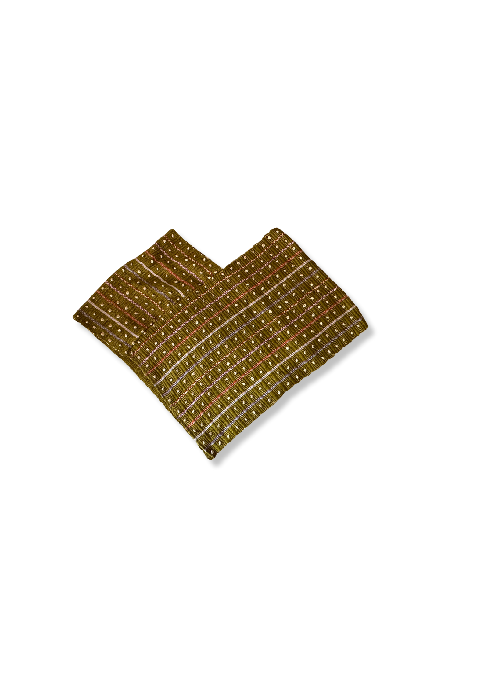 Olive Green Wool Poncho