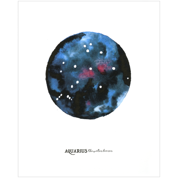 Aquarius Celestial Print