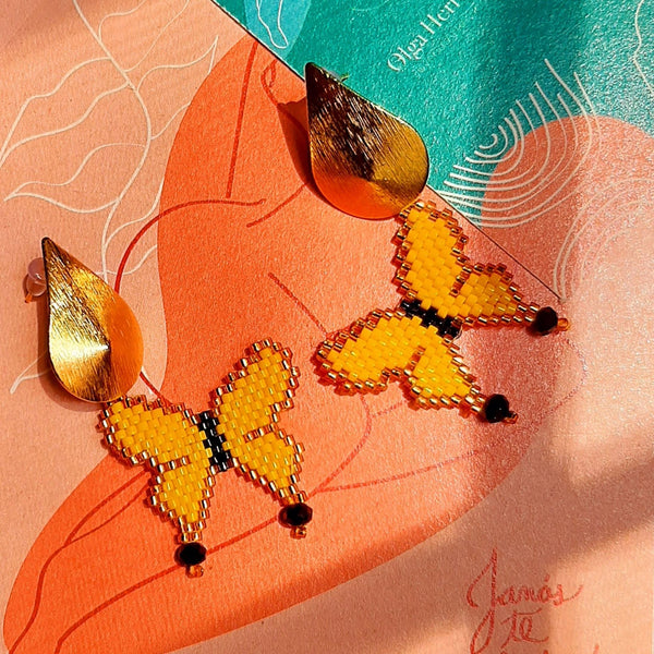Handmade Macondo Butterfly Earrings
