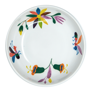 Hand Painted Stoneware Country Bread Plate
