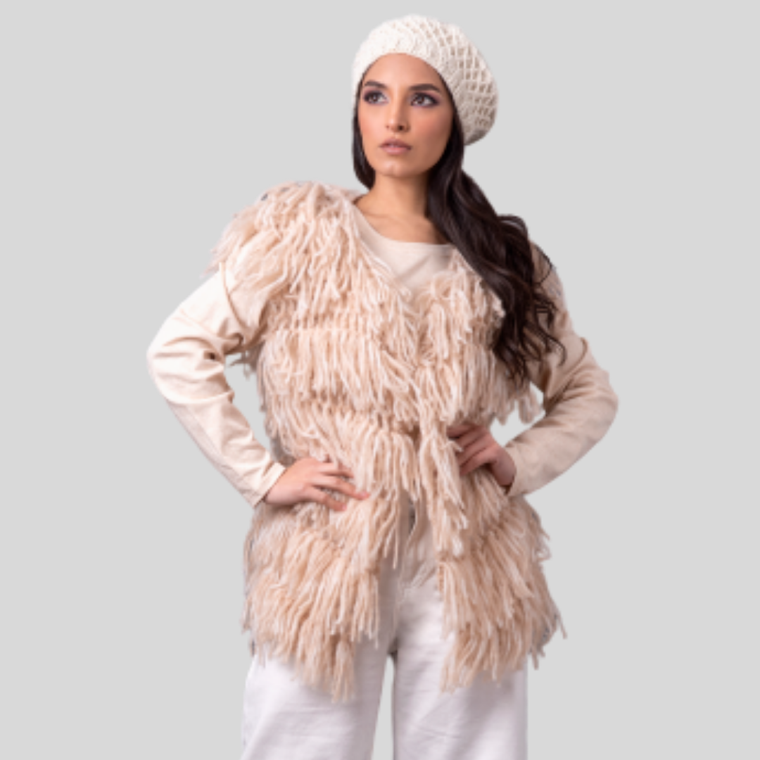 Eleodora Fringe Alpaca Knitted Vest