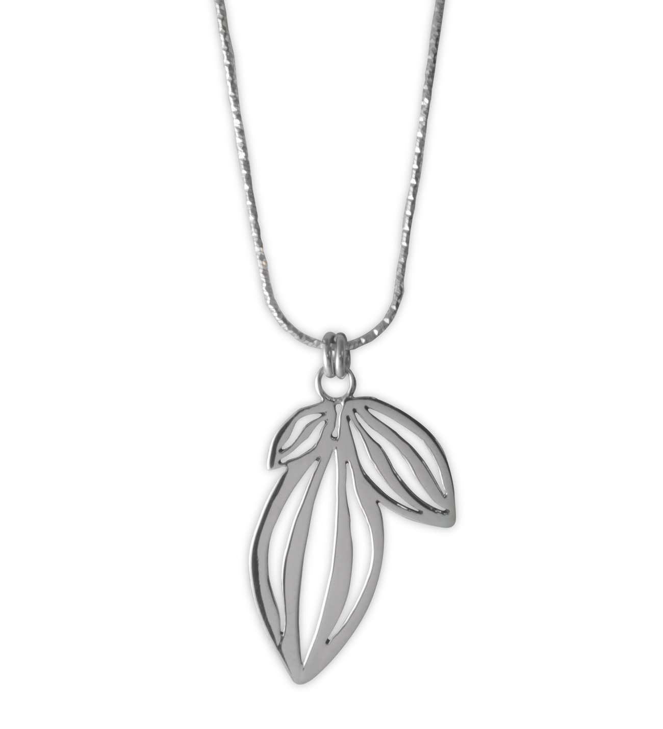 Studio Boutique.- Dahlia Leaves Pendant in Sterling Silver