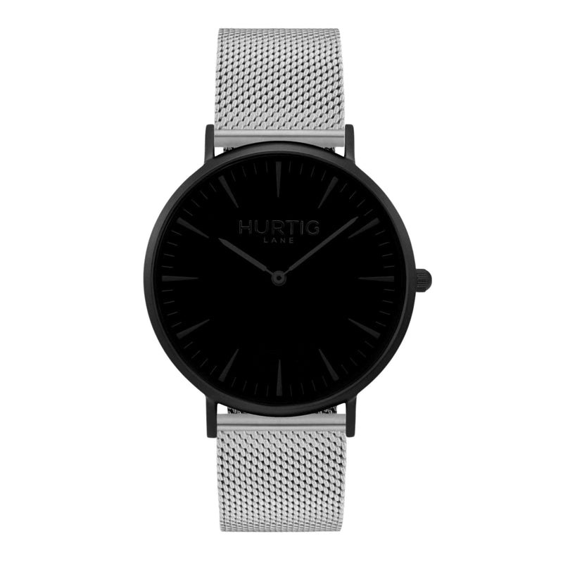 Lorelai Stainless Steel Watch All Black & Silver