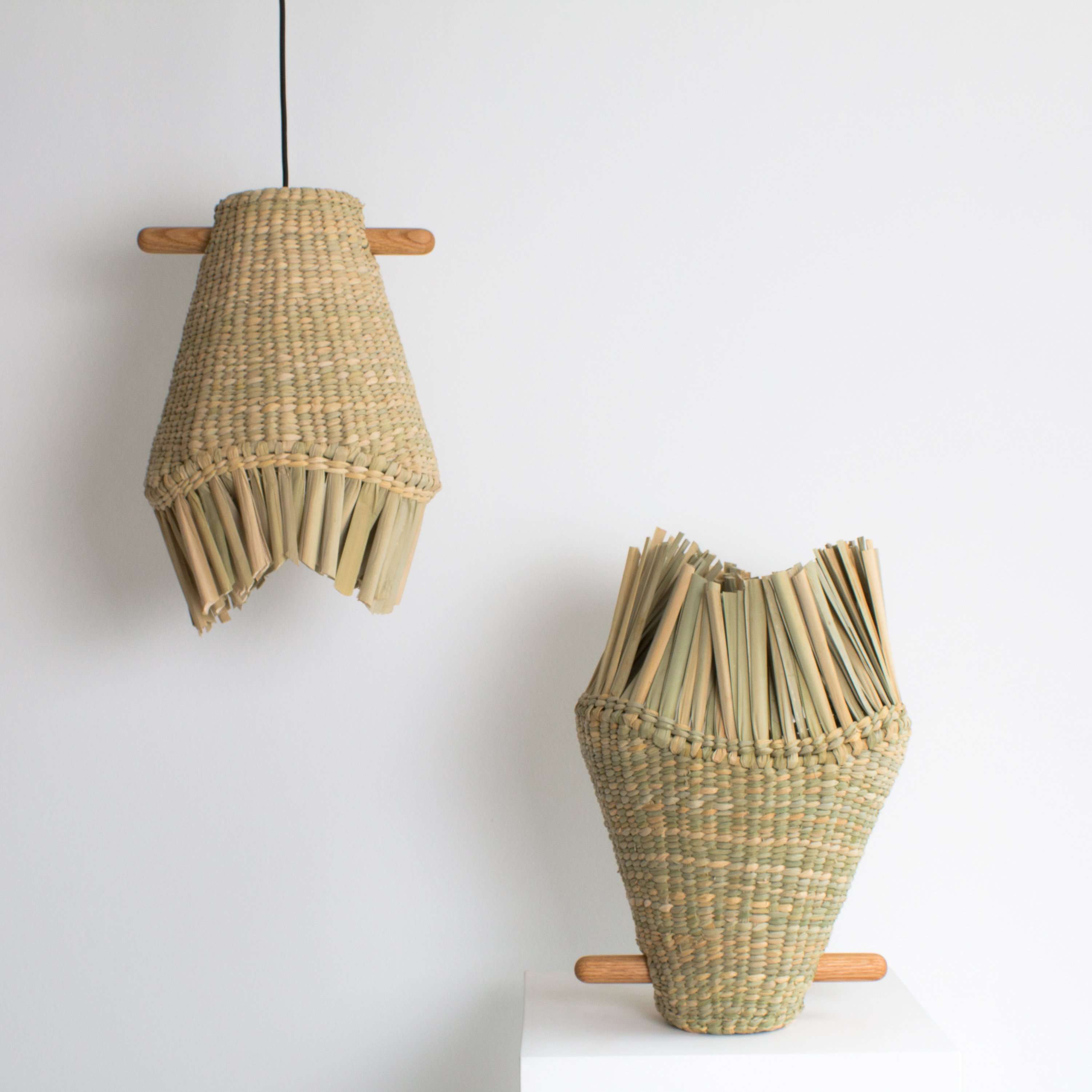 Hand Woven Hanging Lamp