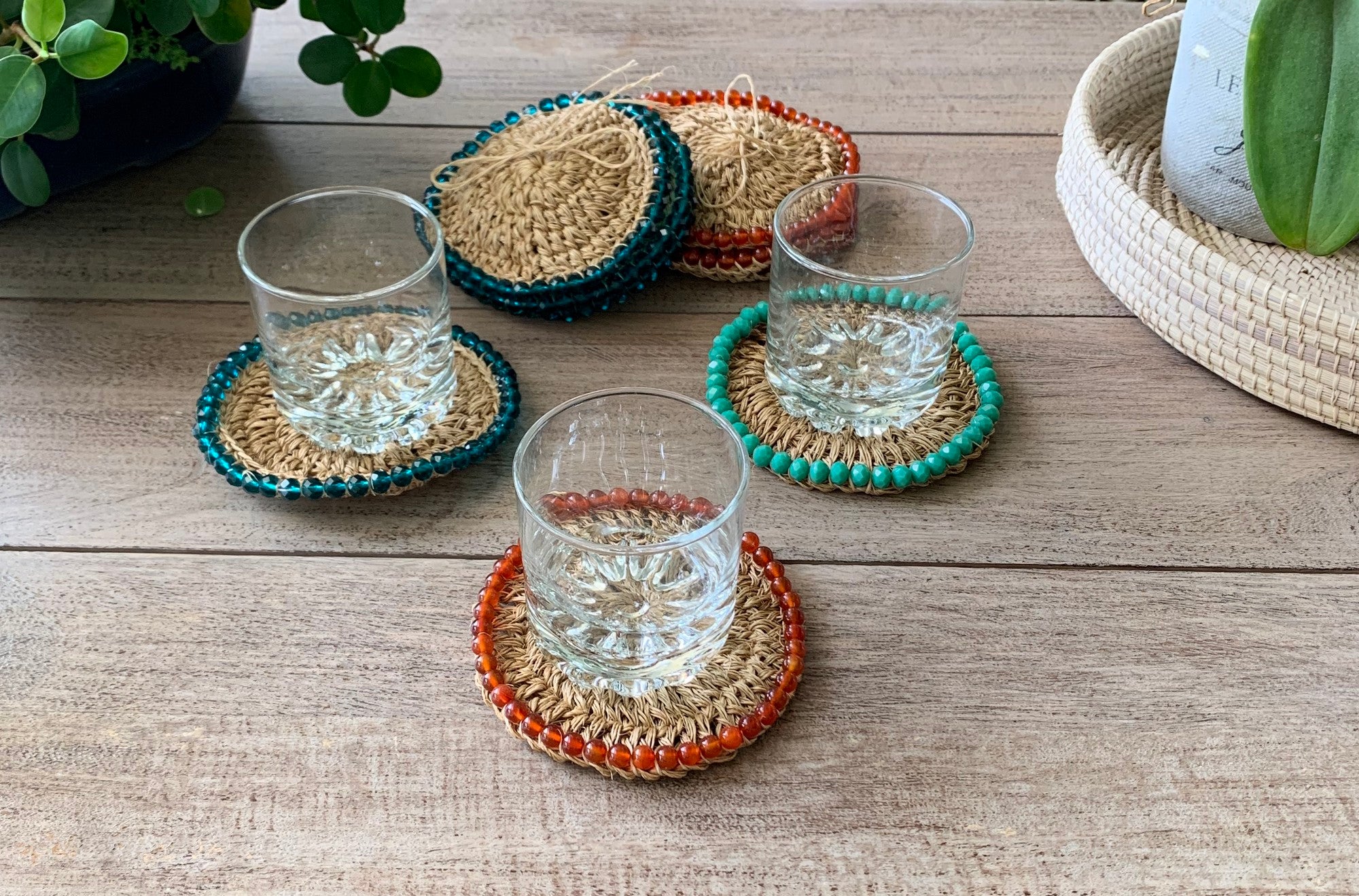 Fique Stone Coaster Set of 4