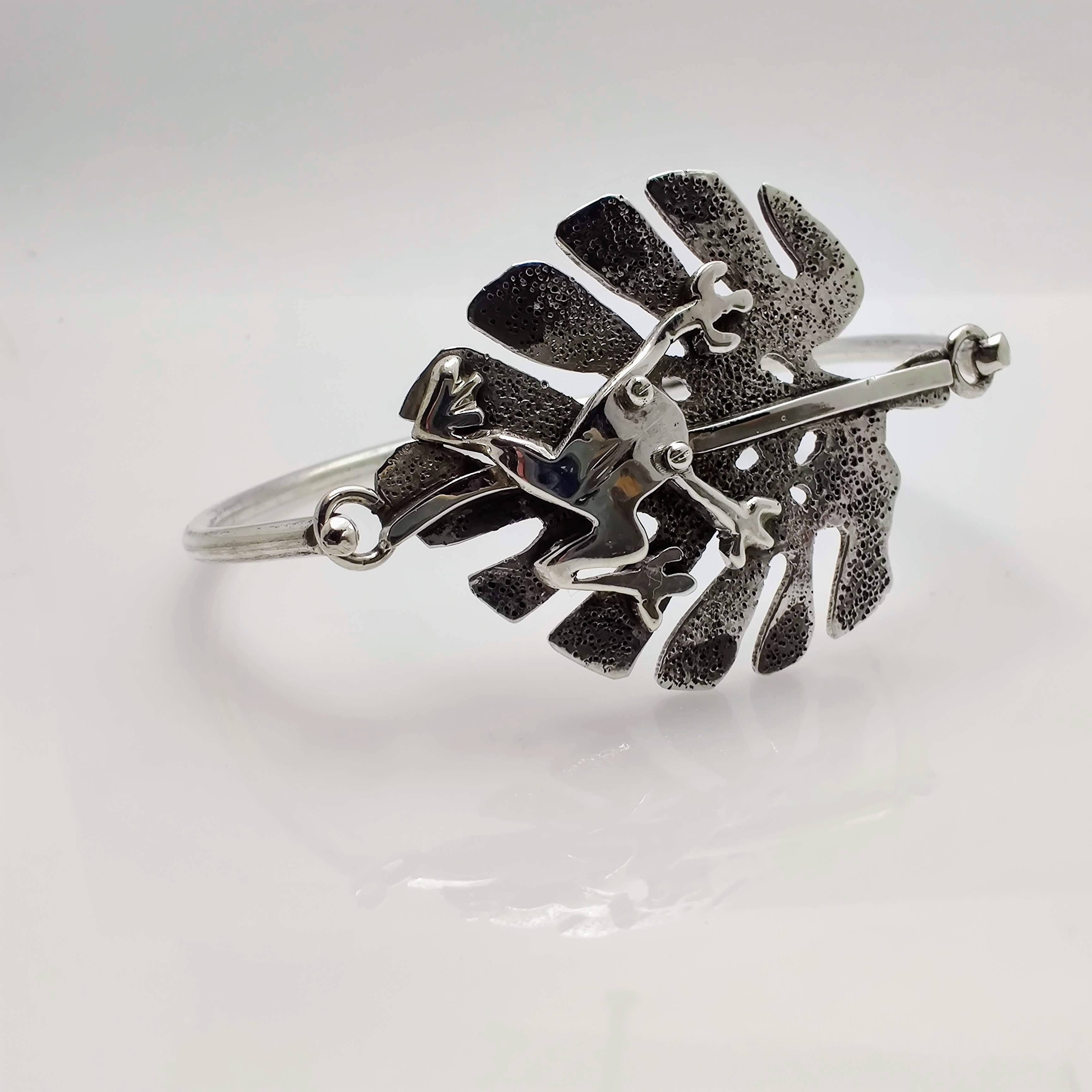 Sounds of the Forest - Frog Monstera Bracelet