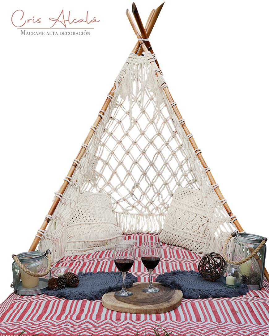Handmade Macrame Teepee 1.60cm