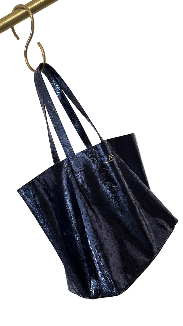 Midnight Blue Zircon Shopping Bag
