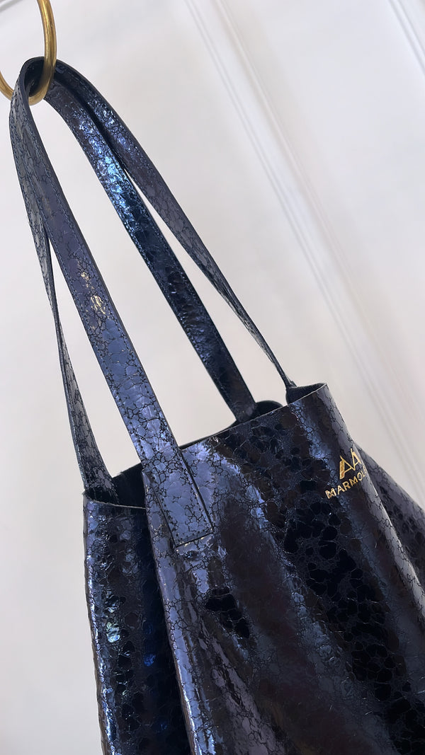 Midnight Blue Zircon Shopping Bag