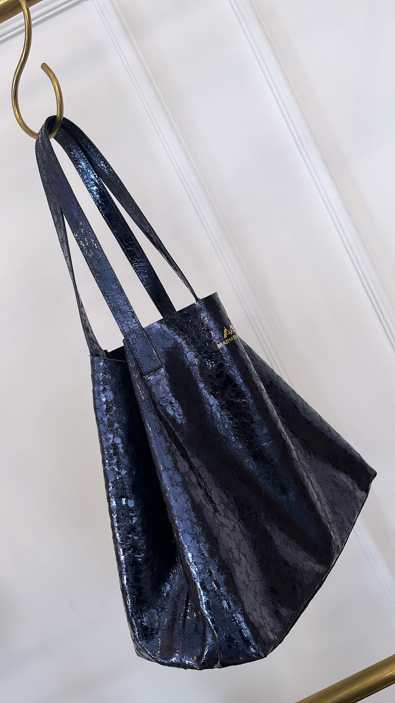 Midnight Blue Zircon Shopping Bag