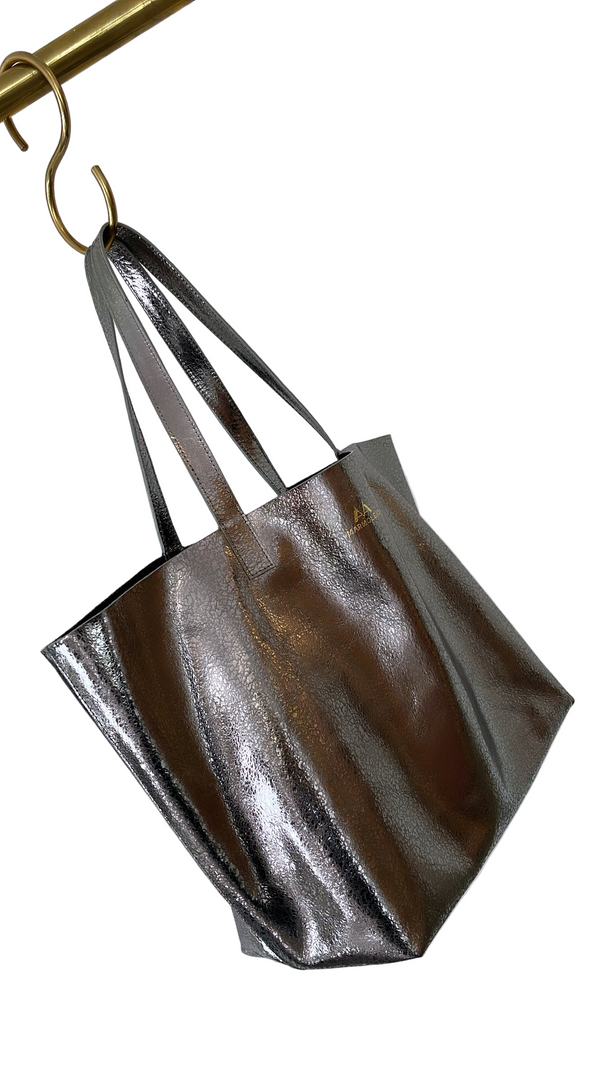 Lead Colored Foil Shopping Bag