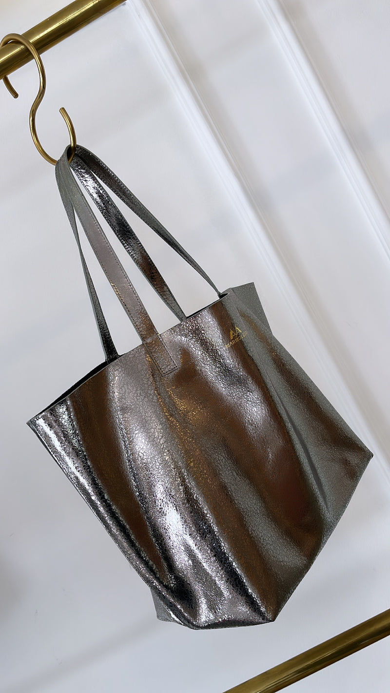 Lead Colored Foil Shopping Bag