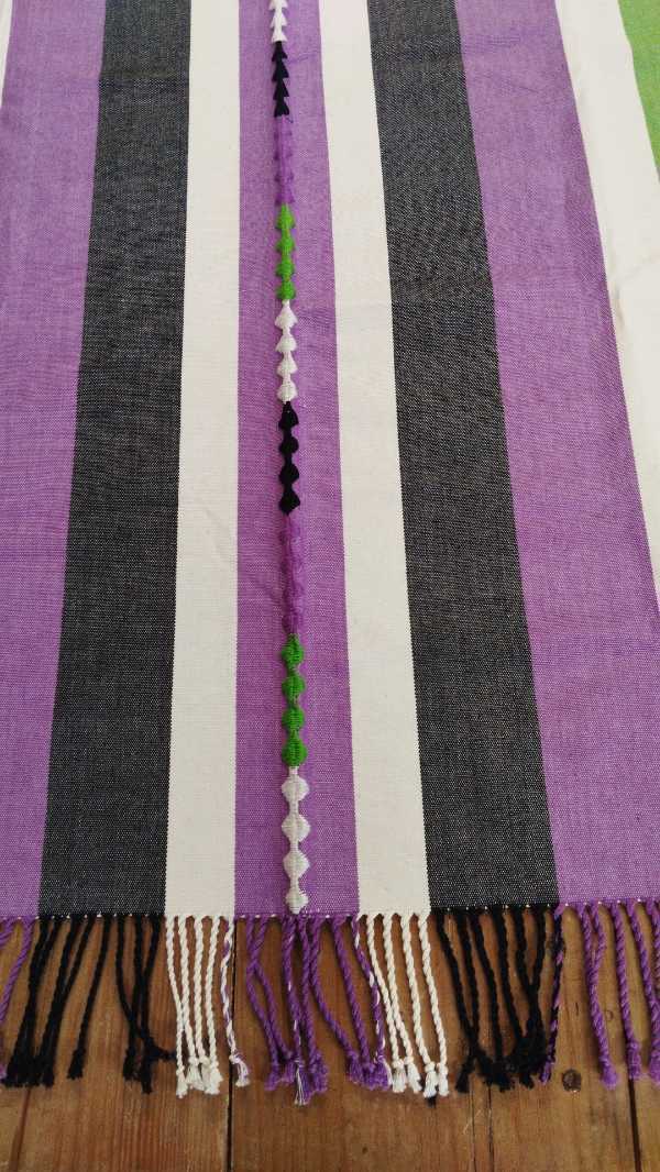 Handwoven Cotton Loom Poncho