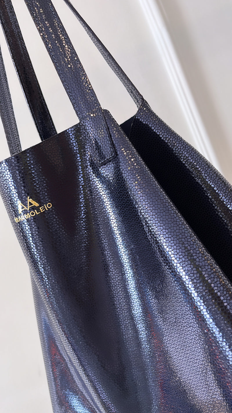 Midnight Blue Egola Shopping Bag