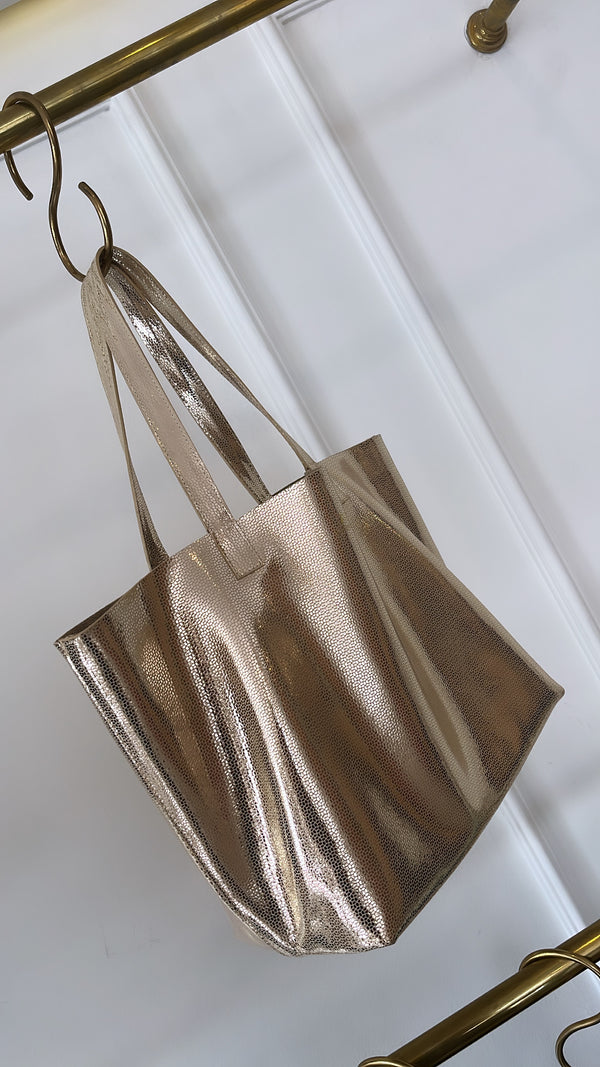 Egola Gold Shopping Bag