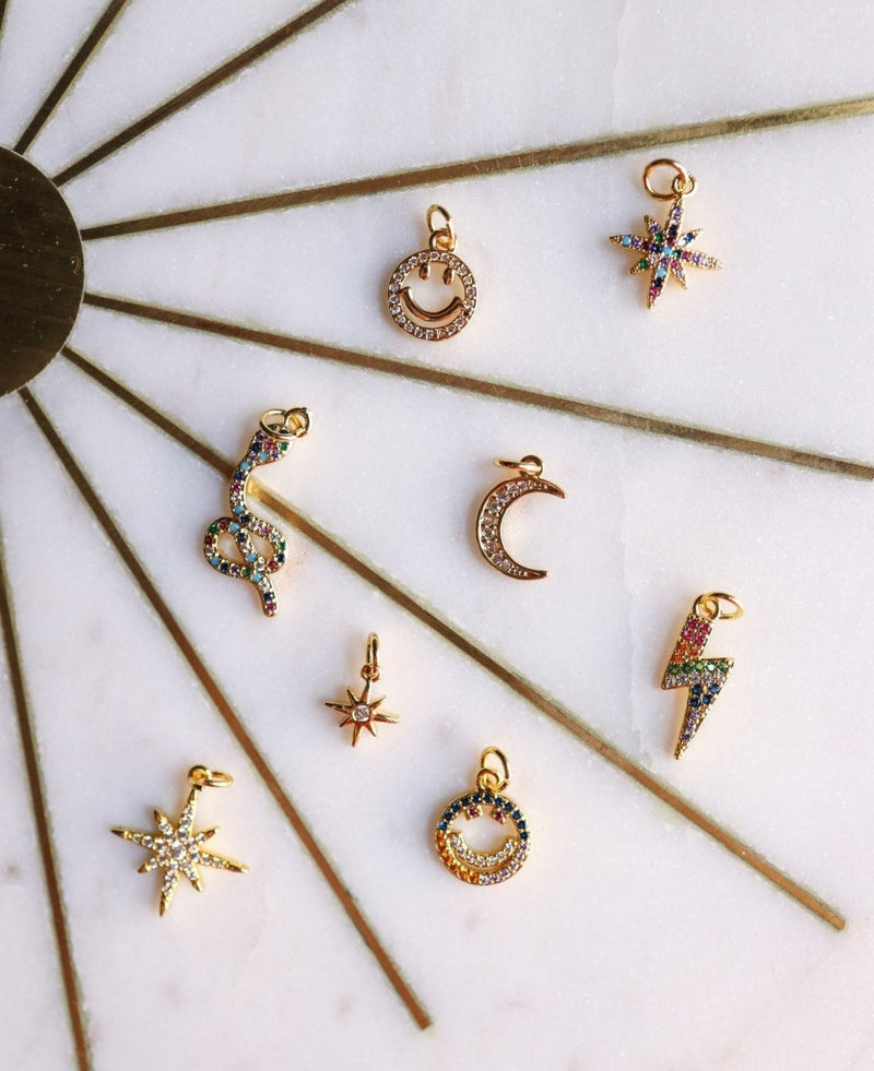 Charm Smiley Crystal