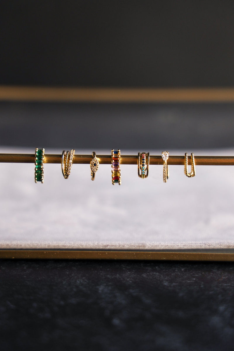 Ear Cuff 3 Row Multi