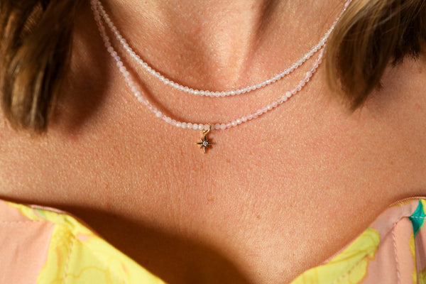 Crystal Necklace White Zircon