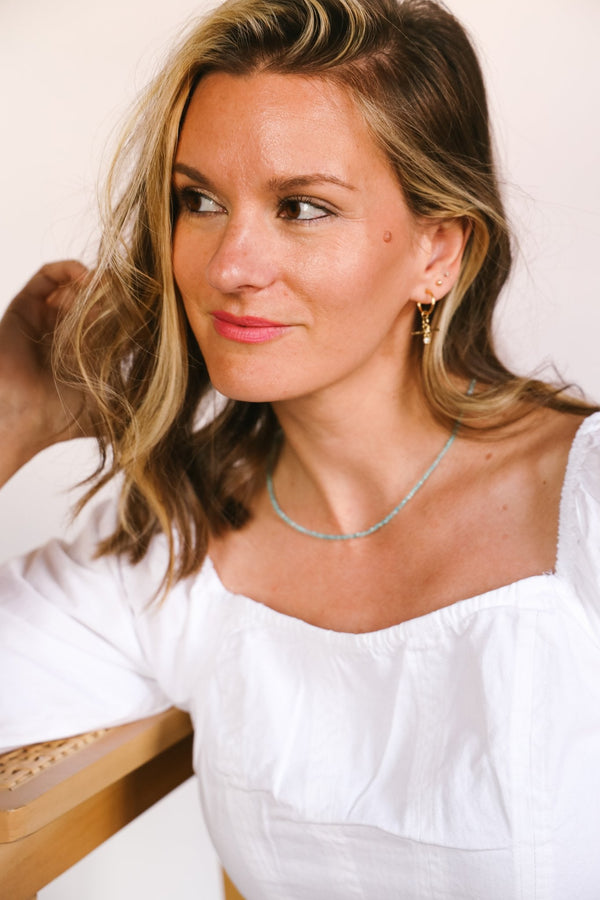 Crystal Necklace Turquoise