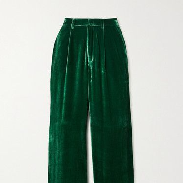 Velvet Wide Leg Palazzo Pants