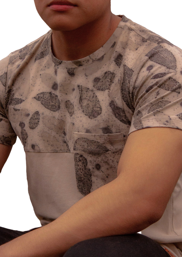 Arrior T-Shirt with Pocket – Eco Print with Organic Plants