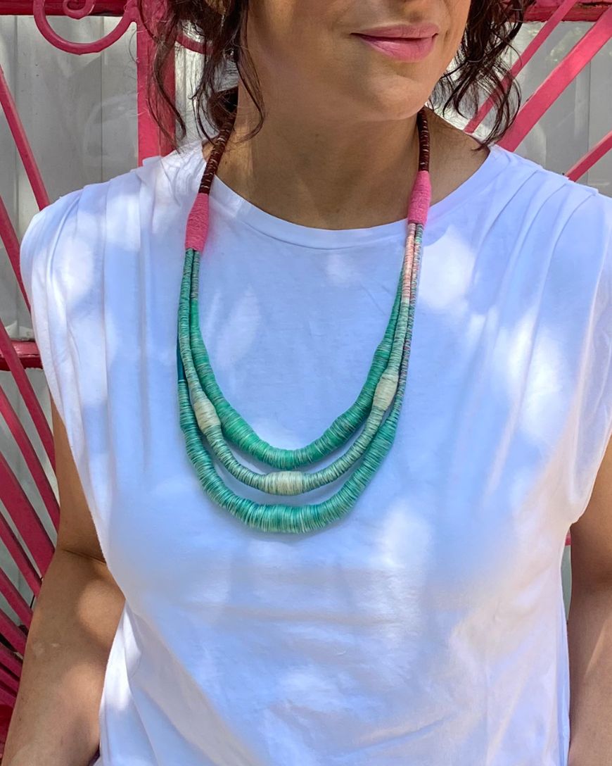 Mint Chocolate Necklace and Bracelet set
