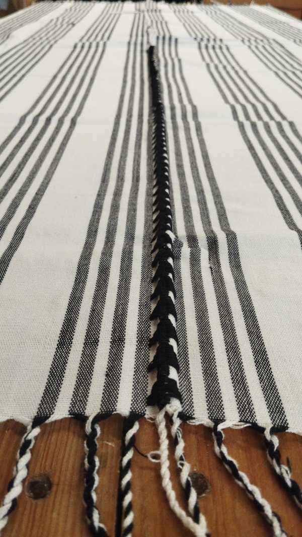 Handwoven Cotton Loom Poncho