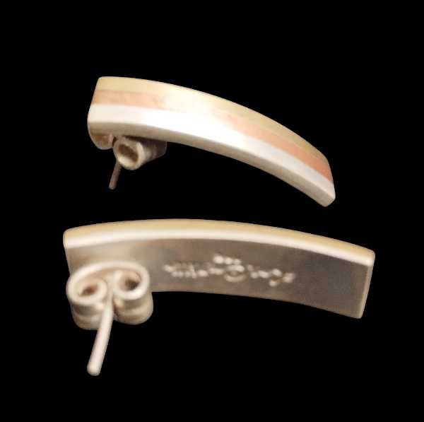 Rectangular Married Metals Earrings