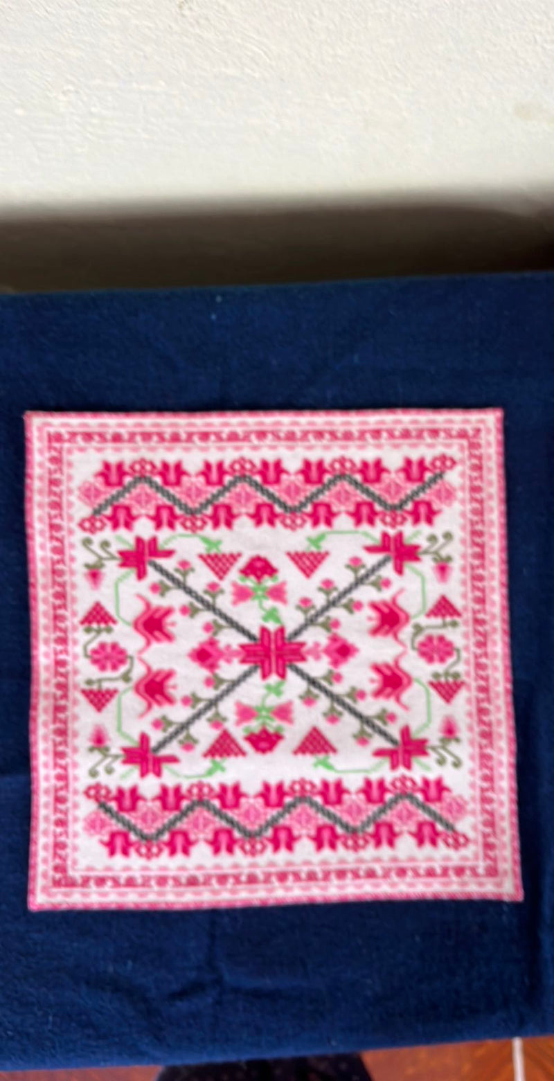 Embroidered Decorative Frame – Mazahua Motifs