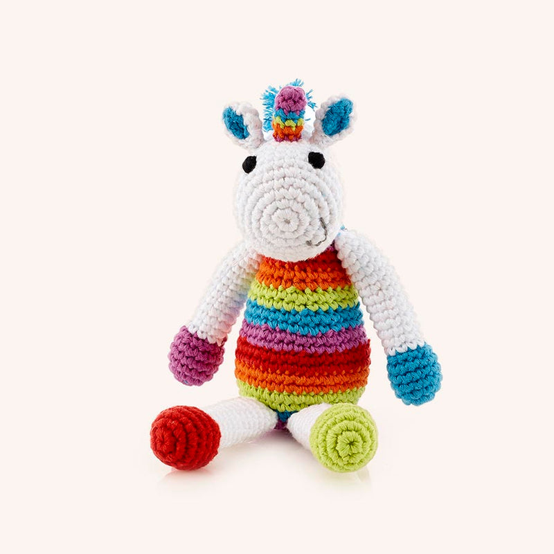 Rainbow Unicorn Rattle - Small