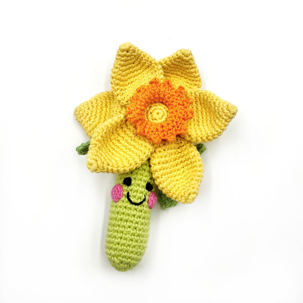 Daffodil Flower Rattle