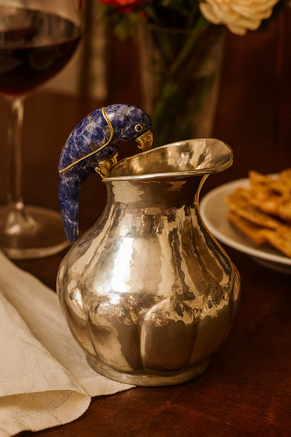 20 cm Gourd-Style Pitcher with Parrot