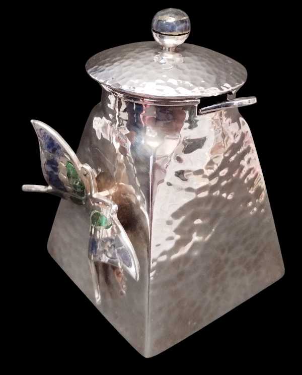 Butterfly Silver Sugar Bowl