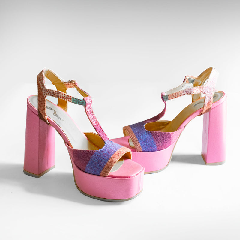 Pink Platform Sandals